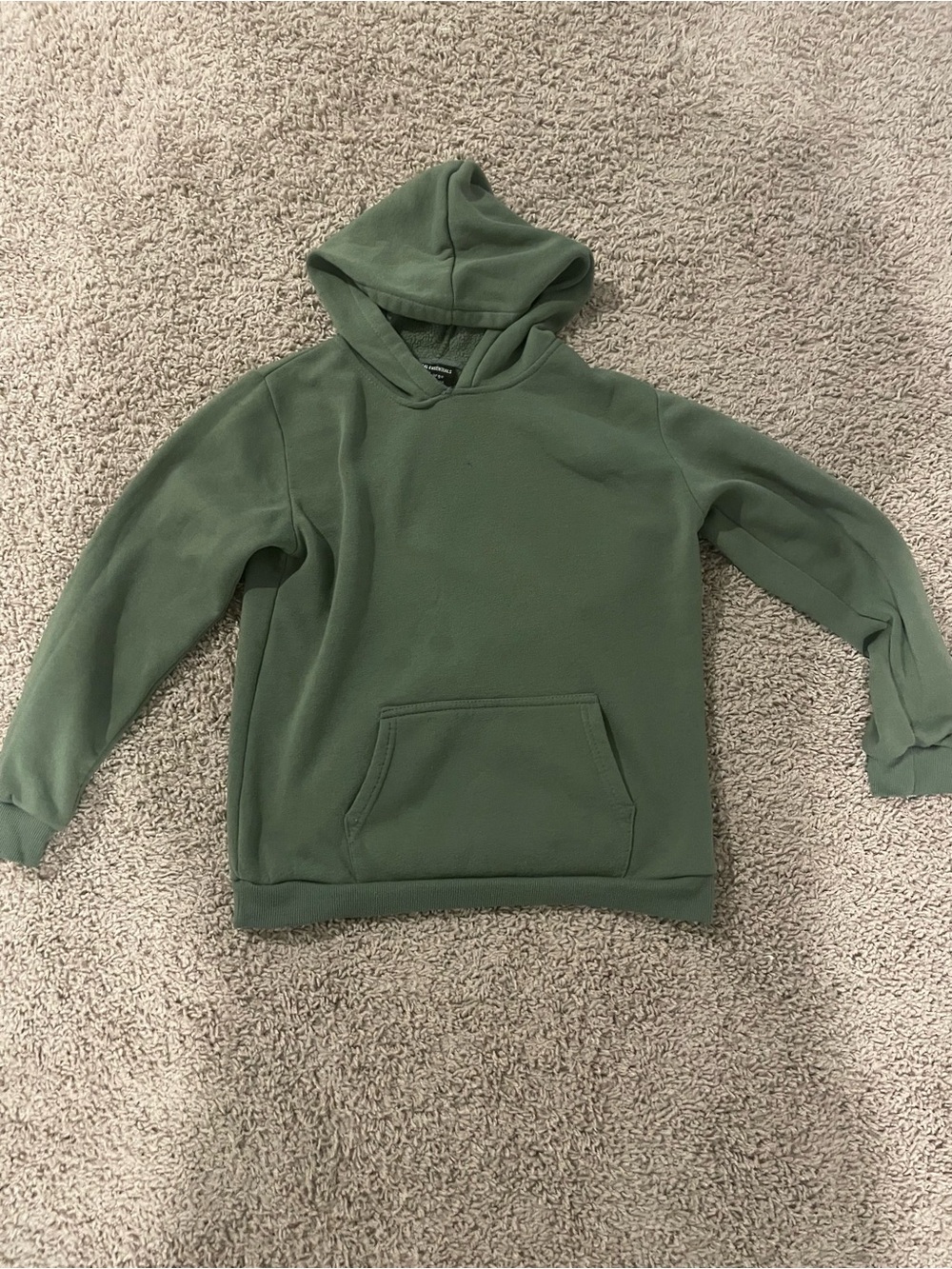 Essentials Olive Green Pullover Hoodie